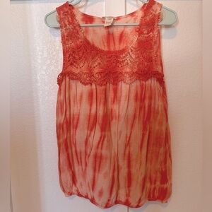 Sundance orange and white tie dye tank. Size medium women’s.